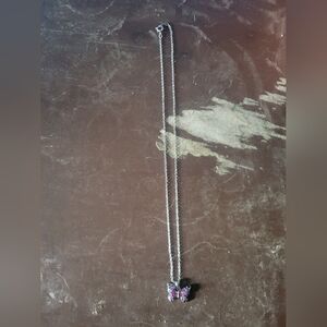 Silver Butterfly Pendant Necklace